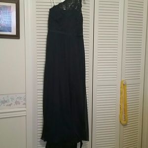Davids Bridal Navy Blue Dress